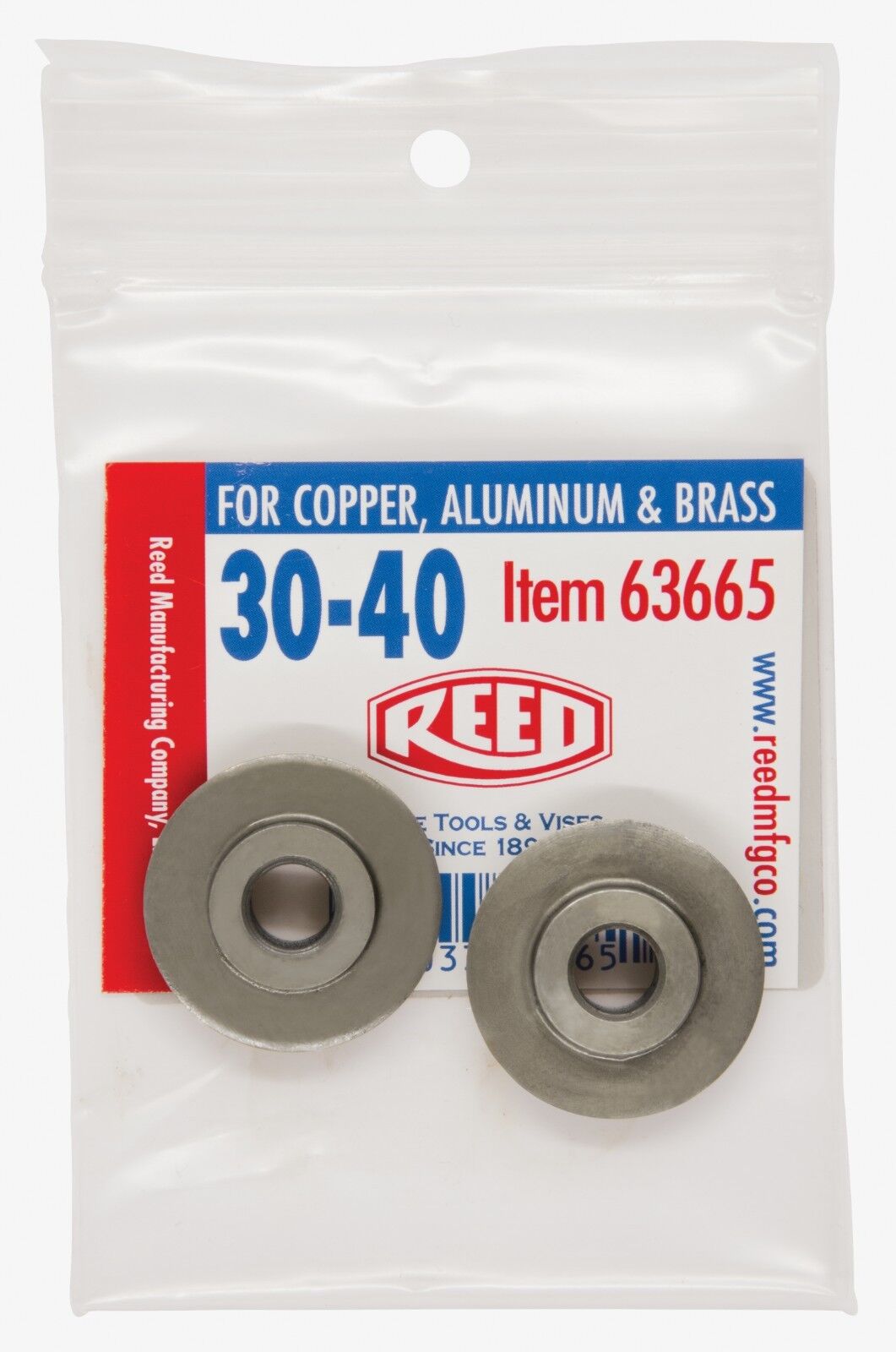 Indefinitely Super Special SALE held Reed Mfg 63665 - 2PK-30-40 Tubing Cutter Alum Copper Wheels for