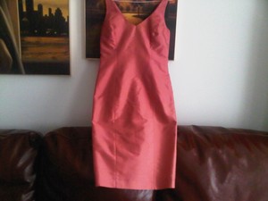 silk red bodycon dress