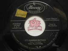 The Platters: I Wish / It's Raining Outside, 45 RPM G 4B