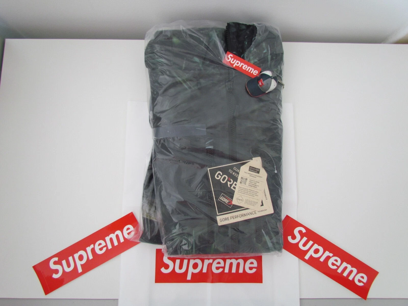 Veste coquille couture collée Supreme S/S 2024 Kermit Gore Tex XXL boîte logo/muppet/2XL