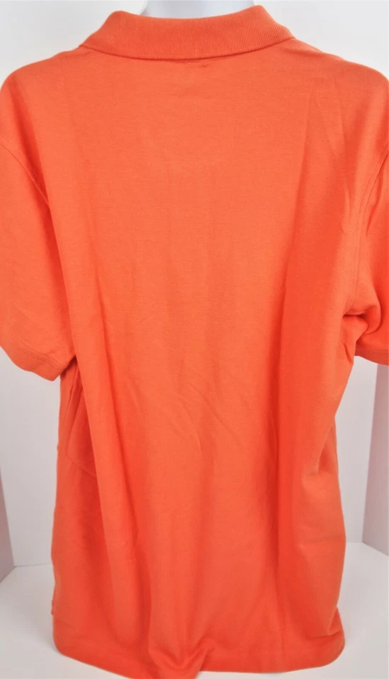 XL Salmón Naranja SunRiver HoneyComb Tejido Gofre Rendimiento Fácil Cuidado Polo Foto 4 de 4