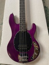 Purple Body 4 Strings Electric Bass Guitar,Rosewood Fretboard,Chrome Hardware