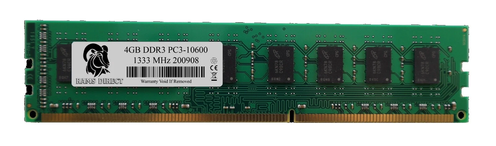 DIMM Computer Memory (RAM 4 GB Capacity per Module) 1 Module 240