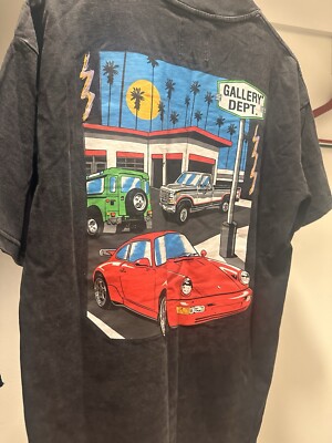 Gallery Dept. Drive Thru Boxy Fit Shirt Tee Black - Size