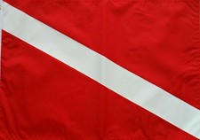 12"X18" NAUTICAL DIVER DOWN BOAT YACHT FLAG DOUBLE SIDED 100D ROUGH TEX BANNER
