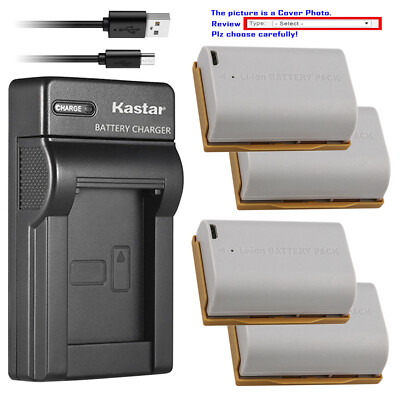 Kastar Battery Slim USB Charger for Canon LP-E6 LP-E6N & EOS 80D EOS 90D 5D3 5D4