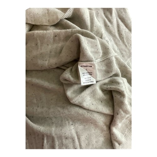 Felpa con cappuccio grigia e nera a maniche lunghe con cuciture e righe taglia L - Foto 6 di 6