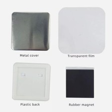 2Inch 50 50mm Square Fridge Magnet Making Materials 100/300/500/800/1000pcs