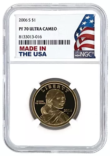 2006 S Sacagawea Dollar NGC PF70 Ultra Cameo Made In USA Holder