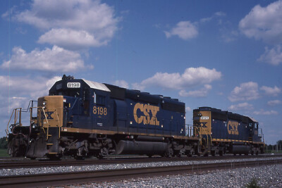 CSX SD40-2 SET 8198 & 8121 IN 2007 CSXT ORIGINAL SLIDE | eBay