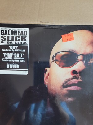 RARE HTF GURU BALDHEAD SLICK - CRY / PIMP SH*T (12'') 2002 AYATOLLAH + PETE ROCK