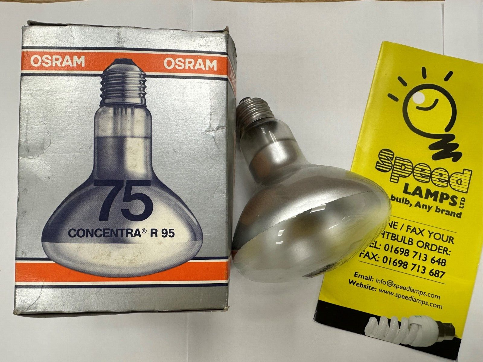 Osram CONCENTRA Reflektor E27 75W 230V REFLEKTORLAMPE R95 STRAHLER SPOT 35°