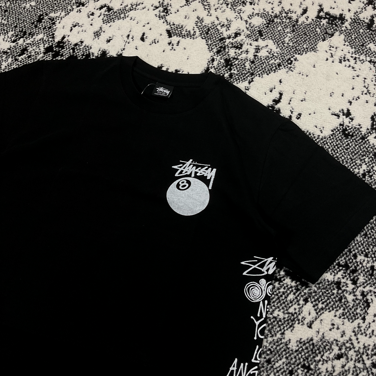 STUSSY TEST STRIKE PIGMENT DYED TEE IN BLACK - M | eBay