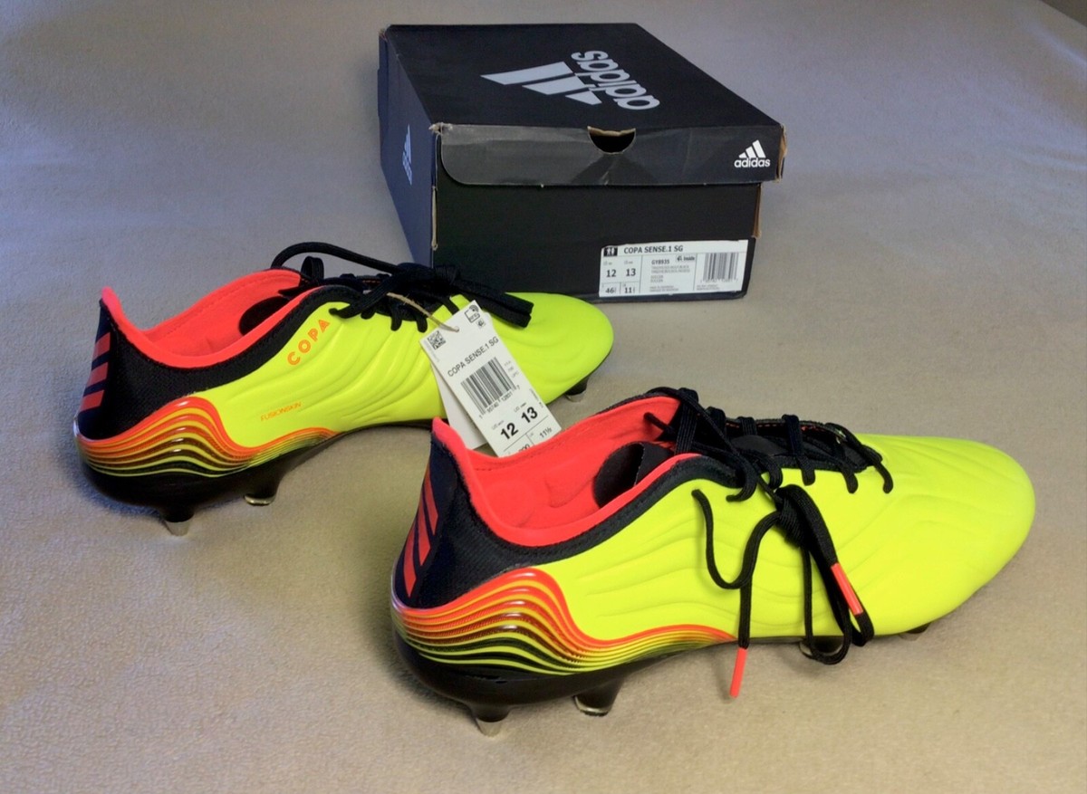 New in Box Men’s Size 12 Adidas Copa SG Elite Leather Soft Ground  Yellow