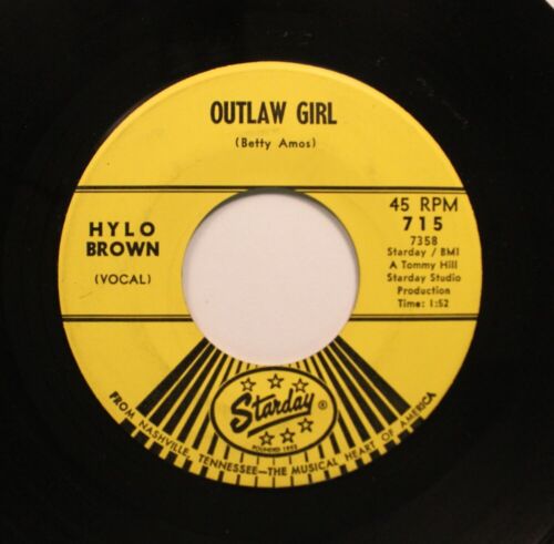 Hören Sie! Bluegrass 45 Hylo braun - Outlaw Girl / I Wonder On Starday - Bild 1 von 2