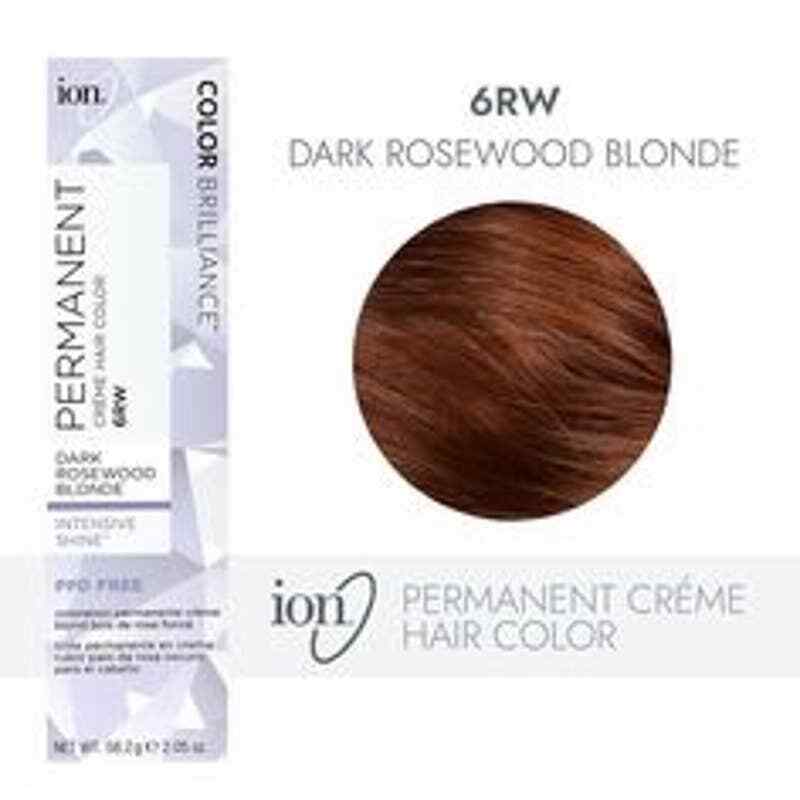 Ion Permanent Creme Hair Color 6RW Dark Rosewood Blonde lot of 2