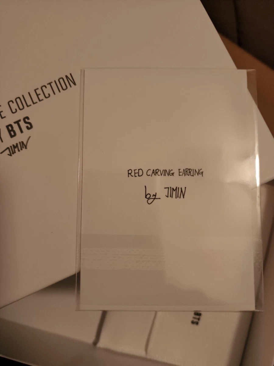 BTS Jimin Artist Made Collection By BTS Red Carving Earring