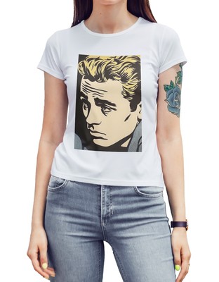 James Dean T-Shirt Original Pop Art Gemälde Schauspieler Rebell berühmter Film Movie Geschenk