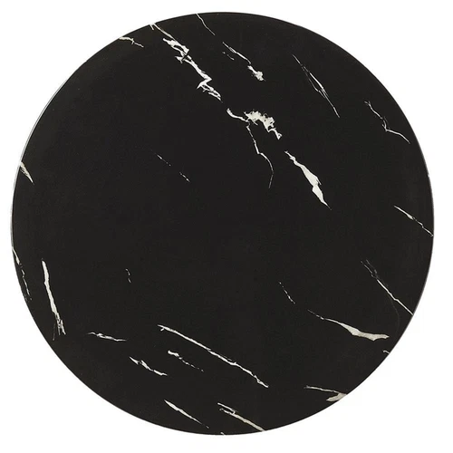 Butler Specialty Transitional Shounderia Marble Accent Table In Black And Gold - Picture 2 of 9