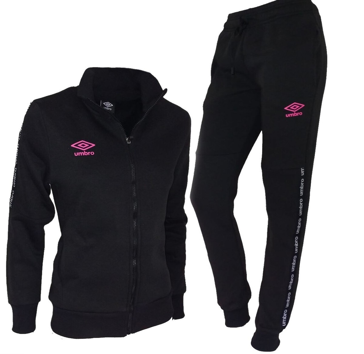 Tuta Donna Umbro Invernale Lunga Sport Chiusa Full Zip Felpa di