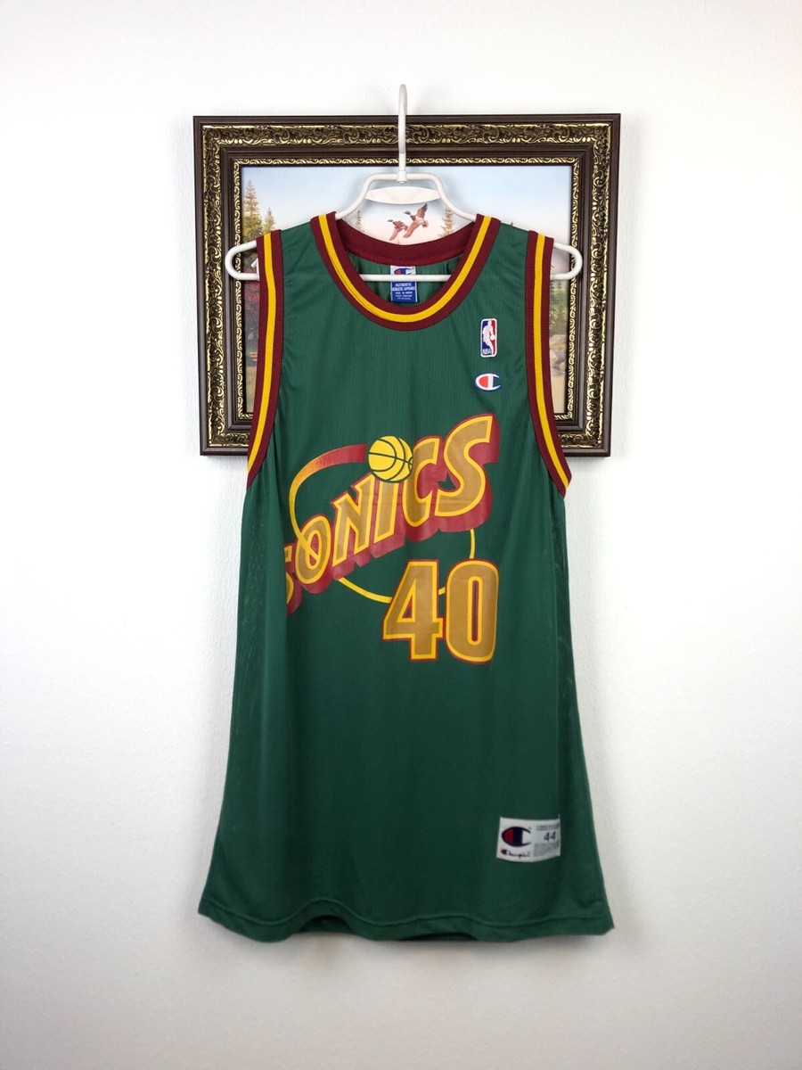 SONICS KEMP 40 ユニフォーム Vintage Shawn Kemp #40 Champion Seattle Super Sonics NBA Jersey
