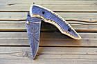 Custom HandMade Forged Damascus Steel Folding Pocket Knife  556