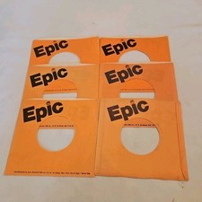 45 RPM 7" RECORD SLEEVES CO. SLEEVE 6 PACK SEE PHOTOS EPIC Records SLV364