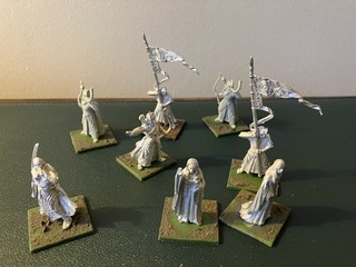 Galadhrim Elves Galadriel and Celeborn HornBlower Flagbearer GW LOTR MESBG