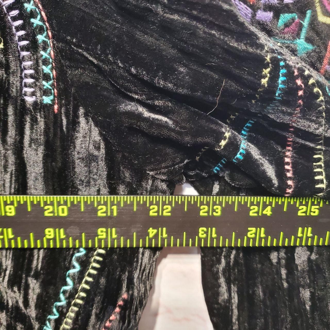 Coldwater Creek Jacket Womens Large Black Velvet … - image 12