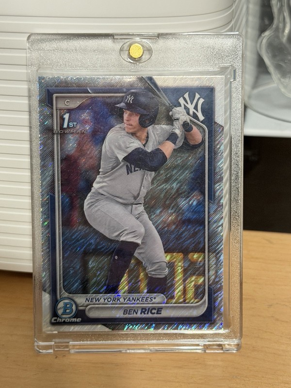 Topps 2024 1st Bowman ChromeProspects Ben Rice Shimmer refractor