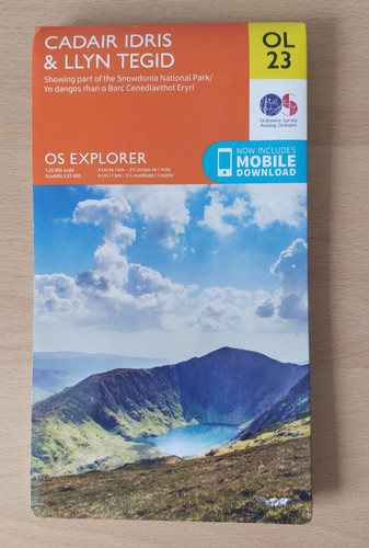OS Explorer Map OL23 Cadair Idris & Llyn Tegid (2019) 1:25000 w/Digital Code