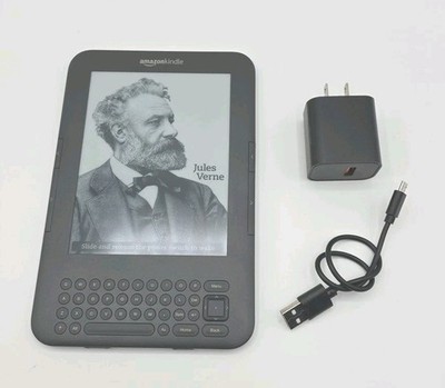 Amazon Kindle Keyboard 3rd Gen D00901 WiFi w/New Battery + Latest Update Tested