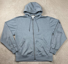 Under Armour Hoodie Mens Small Gray Full Zip Fleece Sweatshirt Gym Workout Storm