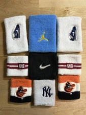 Sweatbands Lot Jordan Nike Shoe LeBron James Yankees Orioles *Pre-Owned* Wrist