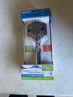 Oxygenics Pure Shower Genius Head, Chrome, 1.75 GPM, Model 89146
