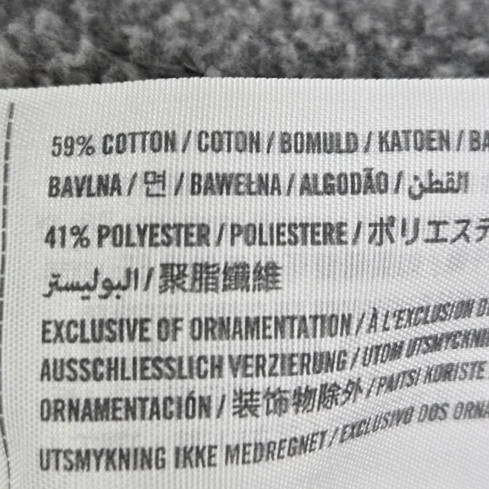 Abercrombie & Fitch Men Henley XXL Gray Y2K Button Long Sleeve - Image 4 of 4