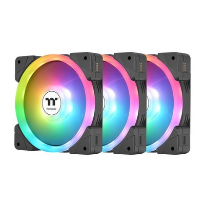 Thermaltake SWAFAN EX 12 ARGB PC Cooling Fan, 3-Fan pcak, 500~2000 RPM, Magne...