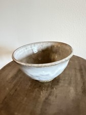 Jugtown White Bowl 3.25" x 6.25" North Carolina Seagrove Pottery