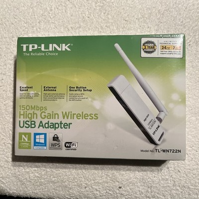 TP-Link TL-WN722N 150Mbps High Gain Wireless USB Adapter N150 Wi-Fi Network Card