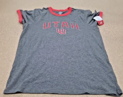 NCAA UTAH UTES Gray T-Shirt Size M *523-5