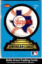 1987 Fleer Texas Rangers Team Stickers Montreal Expos Back