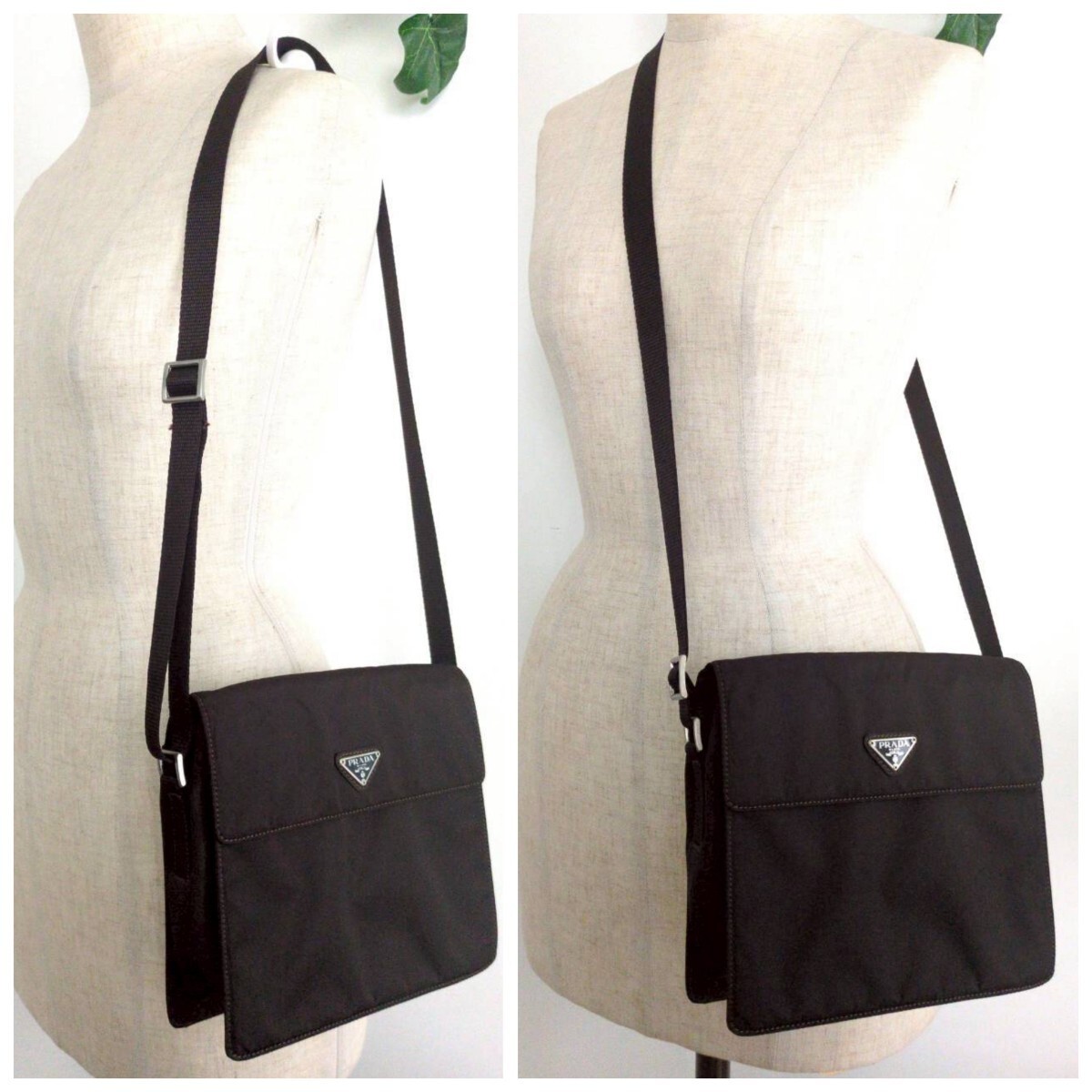 Prada Nylon Lightweight Body Bag Pochette Vintage Authentic thumbnail 2