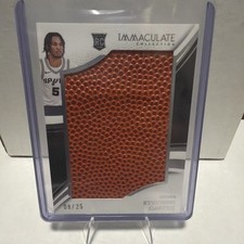 Stephon Castle 2024-25 Panini Immaculate/25 Jumbo Basketball Patch Rookie RC SP