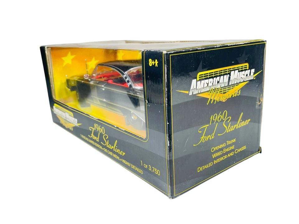 #32293 Ertl Memories Black 1960 Ford Starliner ~ 1:18 2000 Sealed Diescast - Image 4 of 4