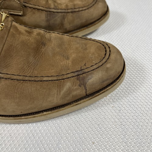 Scarpe mocassini slip-on Bally of Switzerland Locarno in pelle marrone da uomo taglia 9,5D - Foto 3 di 12