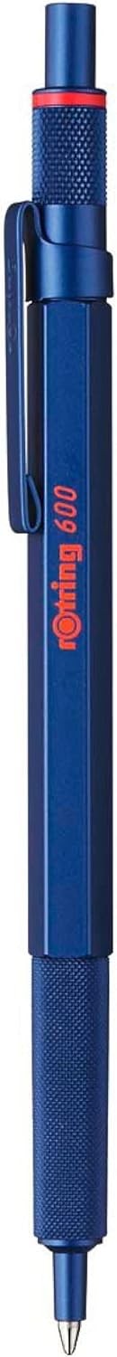 rOtring 600 Ballpoint Pen | Medium Point | Black Ink | Blue Barrel | Refillable