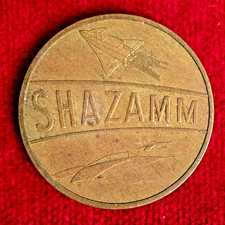Shazamm Arcade Token – Space Ship Slot Game Play Coin – Vintage 25mm Token