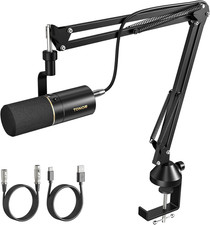 Dynamic Podcast Microphone, XLR/USB Mic for Podcasting, Recording, Streaming, XL