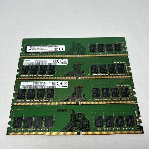 4x 8GB (32gb Total) 1Rx8 PC4-2666V DDR4 Desktop RAM - Afbeelding 2 van 4