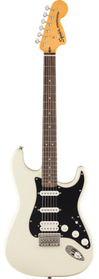 Fender Squier Classic Vibe '70s Stratocaster HT HSS, Black guard, Olympic White